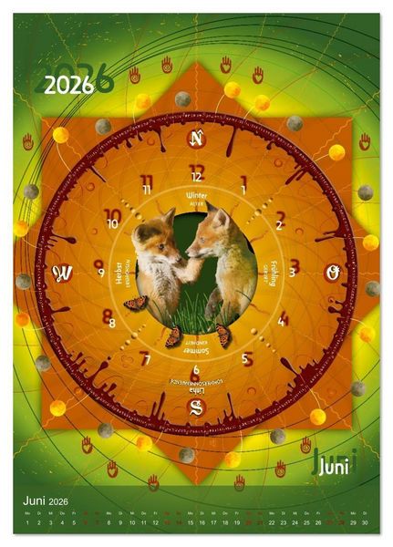 Produktbild: Jahreskreise (Tischkalender 2026 DIN A5 hoch), CALVENDO Monatskalender