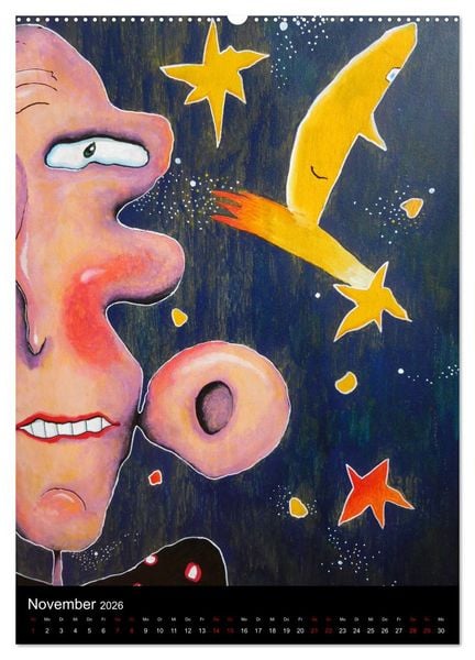 Produktbild: RABUNTEL KIND und KUNST inszeniert von KATHRIN SCHWERTNER (hochwertiger Premium Wandkalender 2026 DIN A2 hoch), Kunstdruck in Hochglanz