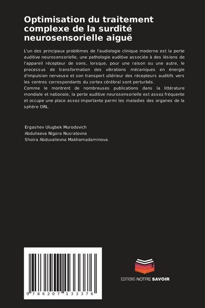 Produktbild: Optimisation du traitement complexe de la surdit&eacute; neurosensorielle aigu&euml;