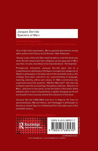 Produktbild: Derrida, J: Specters of Marx