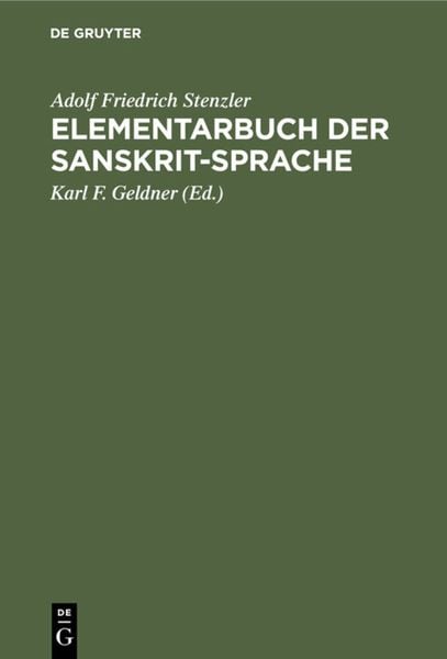 Produktbild: Elementarbuch der Sanskrit-Sprache