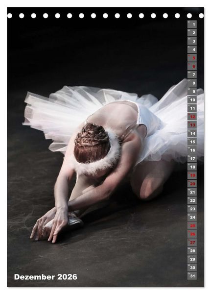 Produktbild: Sinneseindruck Ballett (Tischkalender 2026 DIN A5 hoch), CALVENDO Monatskalender