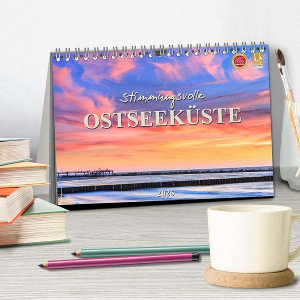 Produktbild: Stimmungsvolle Ostseek&uuml;ste 2026 (Tischkalender 2026 DIN A5 quer), CALVENDO Monatskalender
