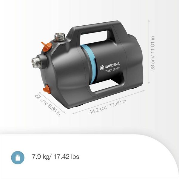 Produktbild: GARDENA Gartenpumpe 5400 Silent Gartenpumpe 5.400 l/h 43m