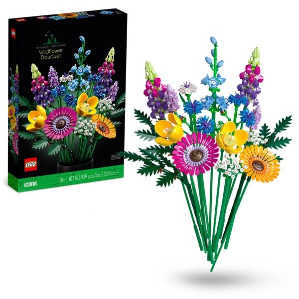 LEGO Botanicals Wildblumenstrauß - Kunstblumen Set für Erwachsene 10313