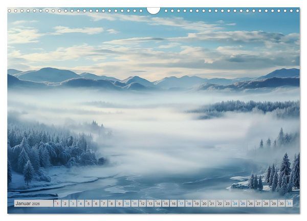 Produktbild: Magische Nebelmomente (Wandkalender 2026 DIN A3 quer), CALVENDO Monatskalender