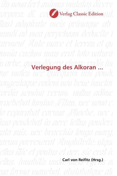 Produktbild: Verlegung des Alkoran ...