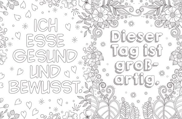 "Sag Ja zu dir selbst! – 50 Sprüche und Motive zum Ausmalen für mehr