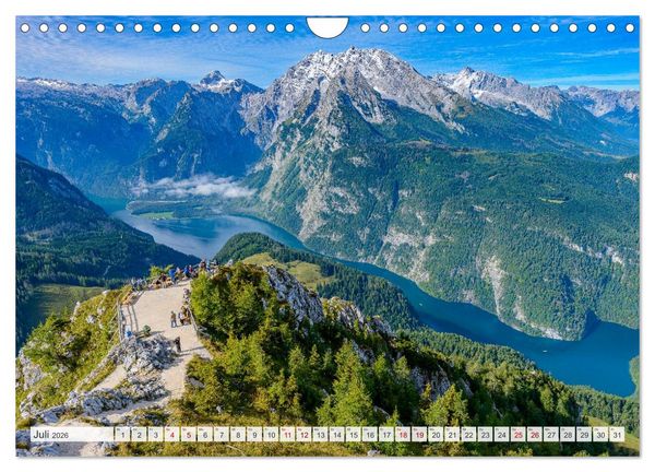 Produktbild: Bayerisches Alpenparadies (Wandkalender 2026 DIN A4 quer), CALVENDO Monatskalender