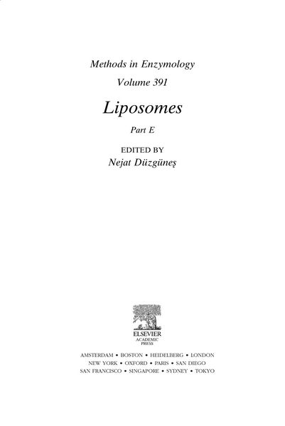 Produktbild: Liposomes, Part E