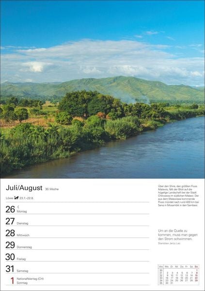 Produktbild: Natursch&auml;tze Afrikas Wochenplaner 2027 - Eine Reise in 53 Bildern