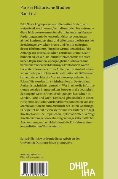 Produktbild: Deutsche Auslandskorrespondenten im 19. Jahrhundert