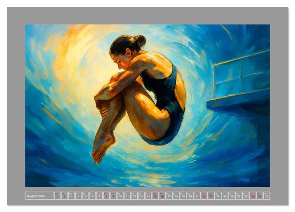 Produktbild: motionART Der Augenblick z&auml;hlt (Tischkalender 2026 DIN A5 quer), CALVENDO Monatskalender