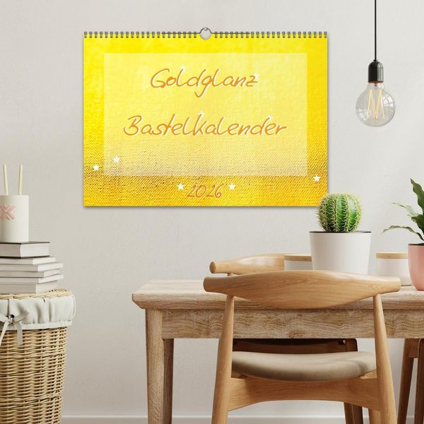 Produktbild: Goldglanz Bastelkalender (Wandkalender 2026 DIN A3 quer), CALVENDO Monatskalender