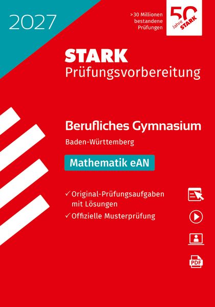 Produktbild: STARK Mathematik eAN - Abitur Berufliches Gymnasium 2027 BW - Pr&uuml;fungsvorbereitung