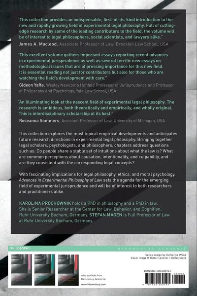 Produktbild: Advances in Experimental Philosophy of Law