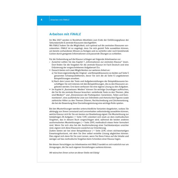 Produktbild: FiNALE Pr&uuml;fungstraining &ndash; Zentrale Klausur am Ende der Einf&uuml;hrungsphase