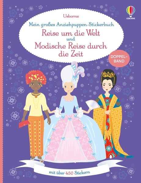 Produktbild: Mein gro&szlig;es Anziehpuppen-Stickerbuch: Reise um die Welt und Modische Reise durch die Zeit