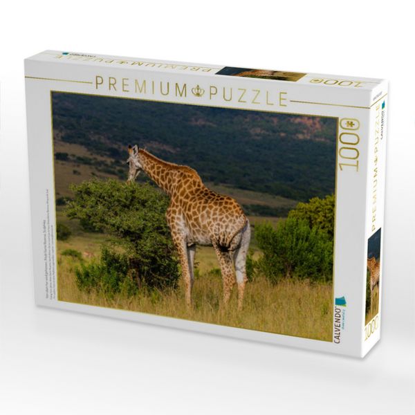 Produktbild: CALVENDO Puzzle Von oben her wird gefressen, Ihtala Game Reserve, S&uuml;dafrika | 1000 Teile Lege-Gr&ouml;&szlig;e 64x48cm Foto-Puzzle f&uuml;r gl&uuml;ckliche Stunden