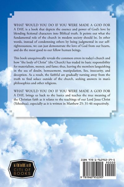 Produktbild: WHAT WOULD YOU DO IF YOU WERE MADE A GOD FOR A DAY?...Understanding The Essence and Mystery of Love