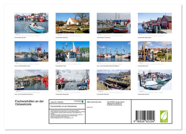 Produktbild: Fischereih&auml;fen an der Ostseek&uuml;ste (Wandkalender 2026 DIN A4 quer), CALVENDO Monatskalender