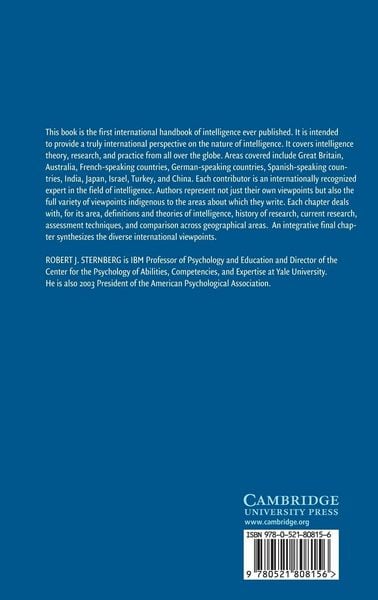 Produktbild: International Handbook of Intelligence