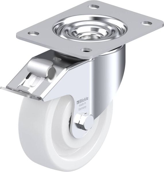 Produktbild: Blickle 412841 LK-SPO 125K-3-FI Lenkrolle mit Feststeller Rad-Durchmesser: 125 mm Tragf&auml;higkeit (max.): 350 kg 1 St.
