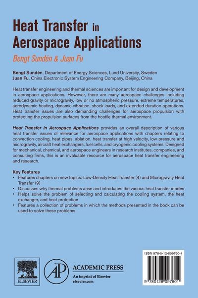 Produktbild: Heat Transfer in Aerospace Applications