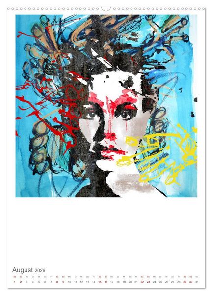 Produktbild: POP UP GIRLS Art Portr&auml;ts by Ulrike Langen (hochwertiger Premium Wandkalender 2026 DIN A2 hoch), Kunstdruck in Hochglanz