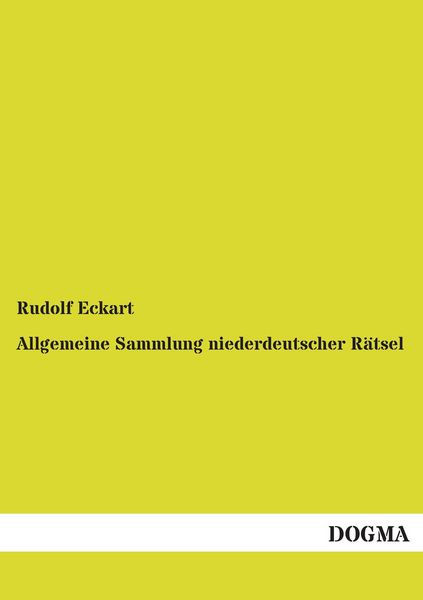 Produktbild: Allgemeine Sammlung niederdeutscher R&auml;tsel
