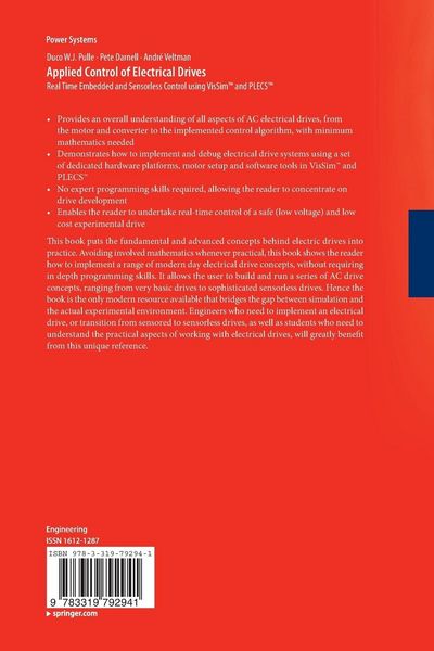 Produktbild: Applied Control of Electrical Drives