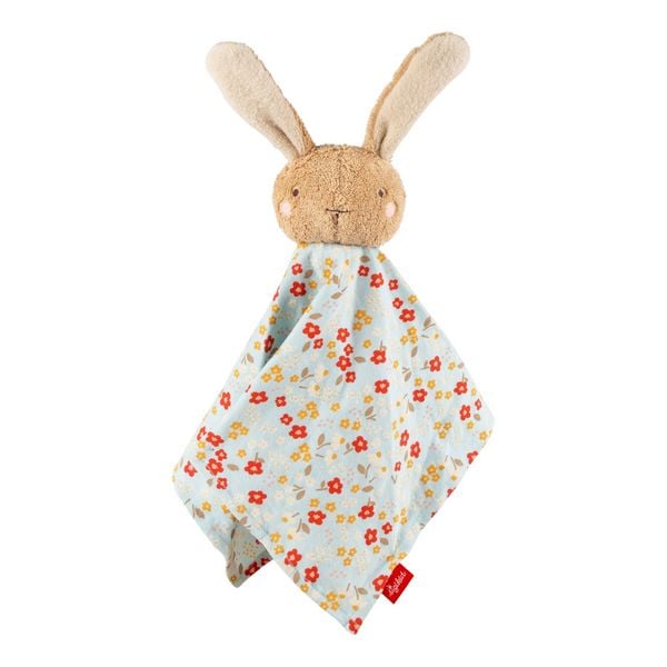 Produktbild: Sigikid 31269 - Baby Schnuffeltuch Hase, braun/mint/gebl&uuml;mt, Farmhouse Family