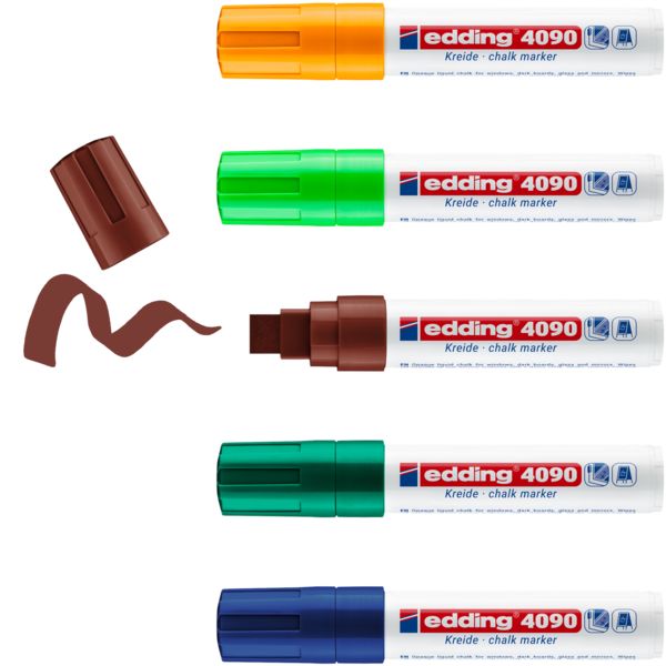 Produktbild: edding 4090 Kreidemarker Window Marker 4-15mm 5er Set