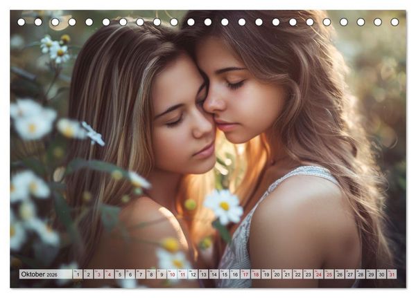 Produktbild: Farben der Liebe: Bunte Vielfalt des Herzens (Tischkalender 2026 DIN A5 quer), CALVENDO Monatskalender