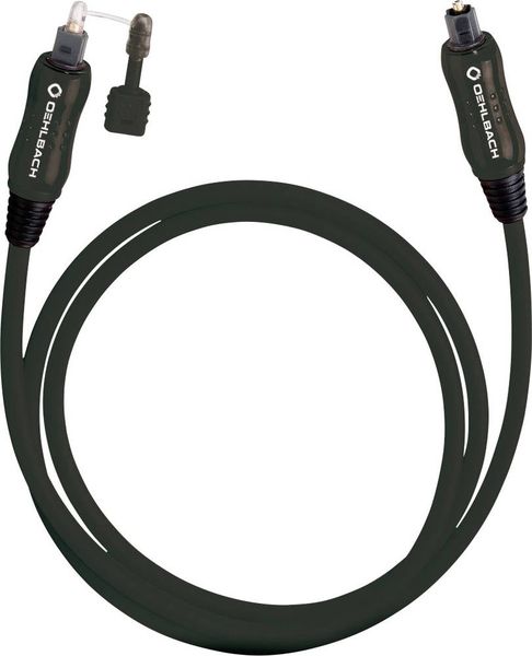 Toslink Digital-Audio Anschlusskabel [1x Toslink-Stecker (ODT) - 1x Toslink-Stecker (ODT)] 2.00 m Schwarz Oehlbach OPTO 