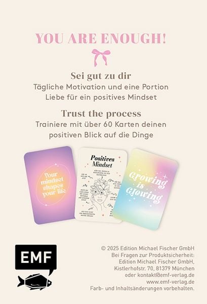 Produktbild: Kartenbox: Dear Me &ndash; 60 Motivations-Karten f&uuml;r mehr Selbstliebe