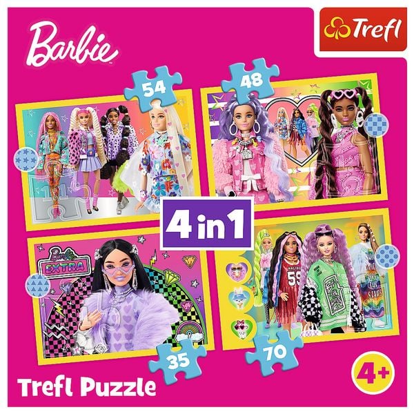 Produktbild: 4 in 1 Puzzle - Barbie
