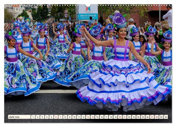 Produktbild: Blumenfest auf Madeira (Wandkalender 2026 DIN A2 quer), CALVENDO Monatskalender