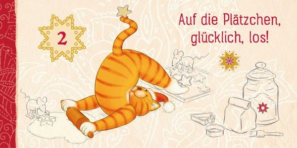 Produktbild: Klitzekleiner Adventskalender mit der Om-Katze