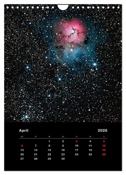 Produktbild: Wunderbares Universum (Wandkalender 2026 DIN A4 hoch), CALVENDO Monatskalender