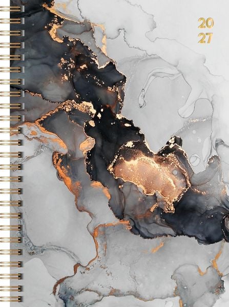Produktbild: rido/id&eacute; 7021407017 Buchkalender Premium Young Line 2027 "Marble" A5, Papier
