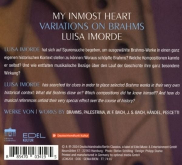 My inmost heart, 1 Audio-CD