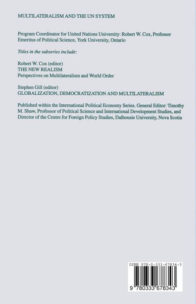 Produktbild: Globalization, Democratization and Multilateralism
