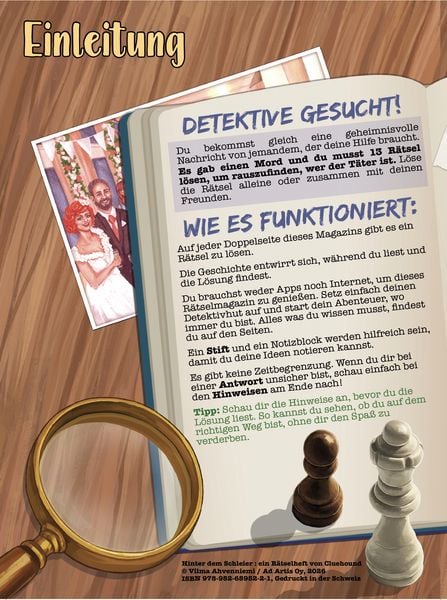 Produktbild: Hinter dem Schleier - ein R&auml;tselheft von Cluehound