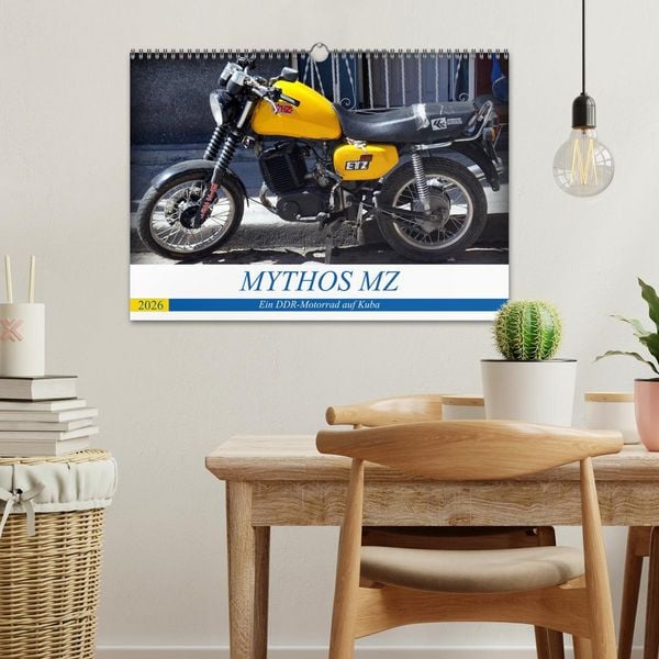 Produktbild: Mythos MZ - Ein DDR-Motorrad auf Kuba (Wandkalender 2026 DIN A3 quer), CALVENDO Monatskalender