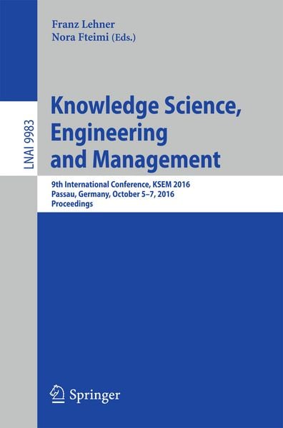 Produktbild: Knowledge Science, Engineering and Management