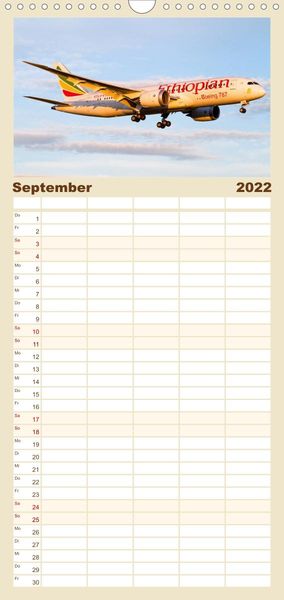 Produktbild: Familienplaner Sch&ouml;nheit der Flugzeuge (Wandkalender 2022 , 21 cm x 45 cm, hoch)