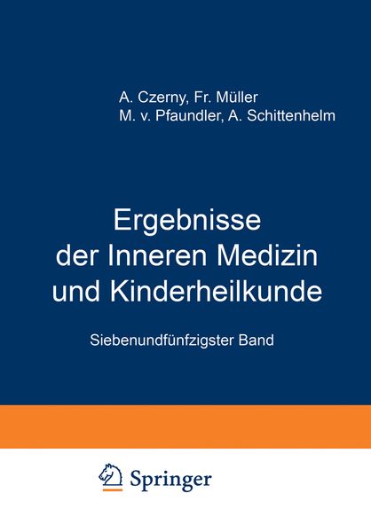 Produktbild: Ergebnisse der Inneren Medizin und Kinderheilkunde
