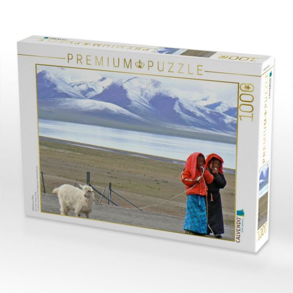 Produktbild: CALVENDO Puzzle M&auml;dchen in Tibet | 1000 Teile Lege-Gr&ouml;&szlig;e 64x48cm Foto-Puzzle f&uuml;r gl&uuml;ckliche Stunden