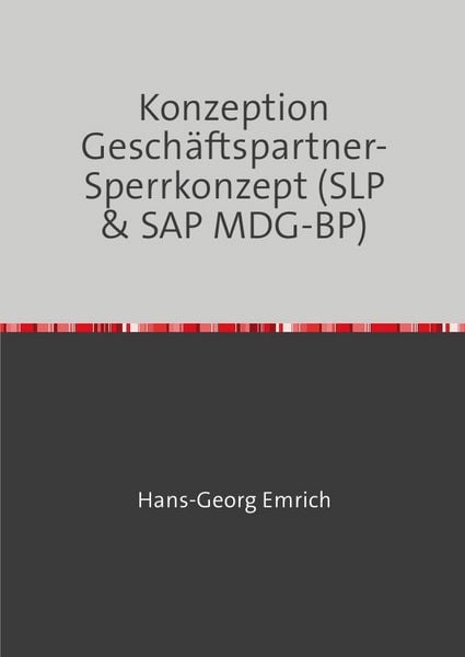 Produktbild: Konzeption Gesch&auml;ftspartner-Sperrkonzept (SLP &amp; SAP MDG-BP)
